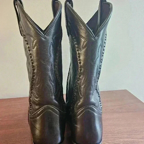 Laredo Dark Leather Western Boots - Picture 5 of 9